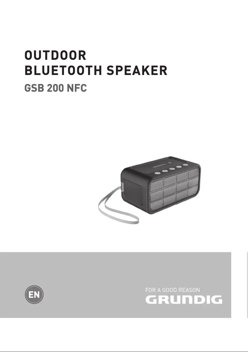 Imagen de la primera página del manual del dispositivo GSB 200 NFC