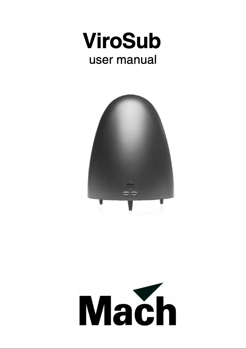 Página 1 del manual Manual de usuario Martin ViroSub