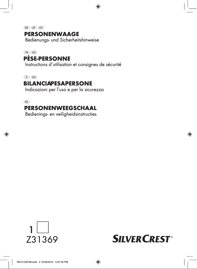 Imagen de la primera página del manual del dispositivo Z31369