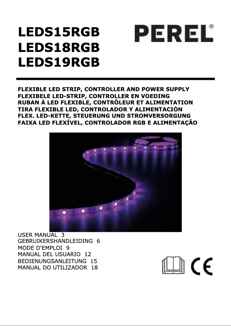 Imagen de la primera página del manual del dispositivo LEDS15RGB