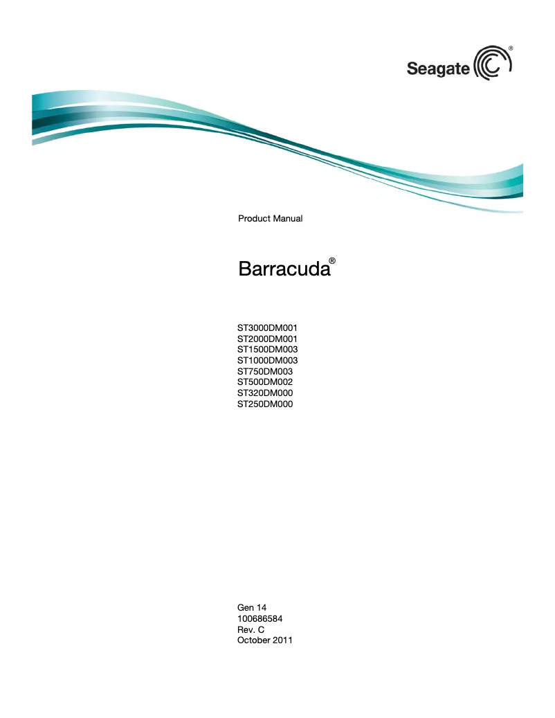Imagen de la primera página del manual del dispositivo BarraCuda ST3000LM024