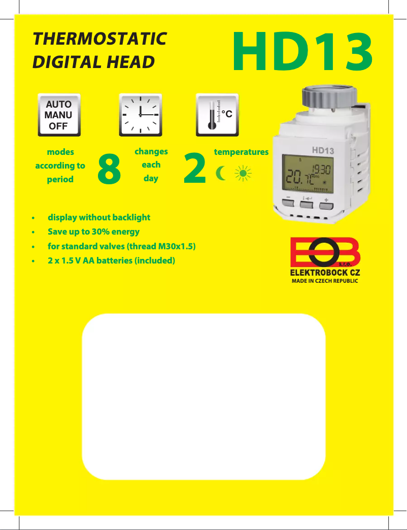 Página 1 del manual Manual de usuario Elektrobock HD13