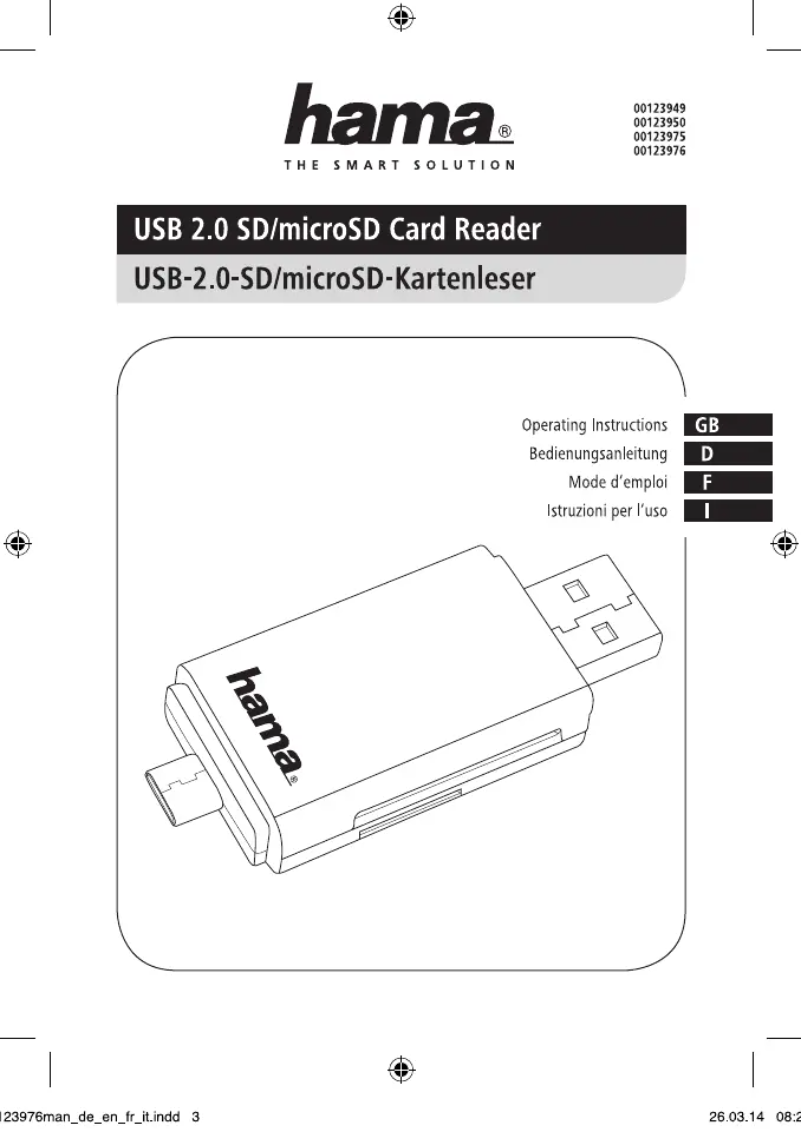 Imagen de la primera página del manual del dispositivo 00123976