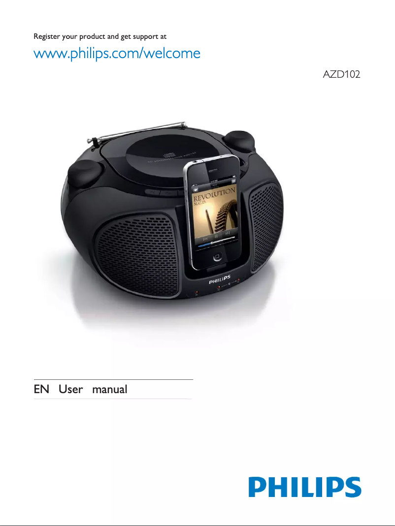 Imagen de la primera página del manual del dispositivo AZD102