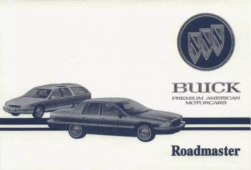 Página 1 del manual Manual de usuario Buick Roadmaster (1993)