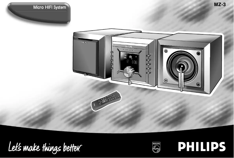 Página 1 del manual Manual de usuario Philips MZ-3