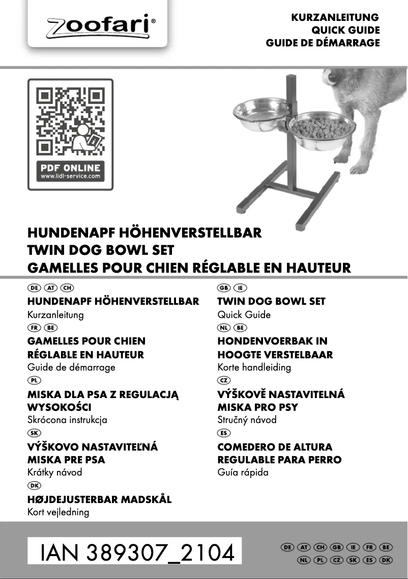 Imagen de la primera página del manual del dispositivo IAN 389307