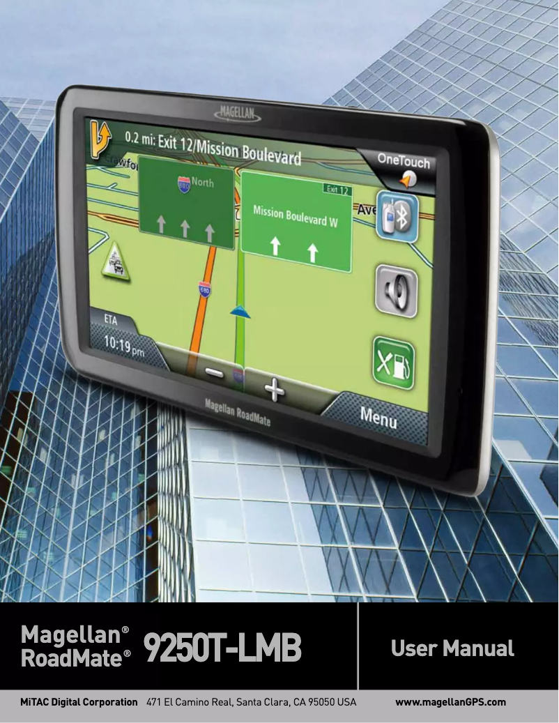 Imagen de la primera página del manual del dispositivo RoadMate 9250T-LMB