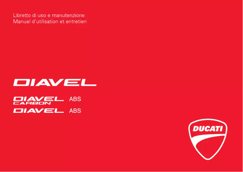 Imagen de la primera página del manual del dispositivo Diavel (2013)