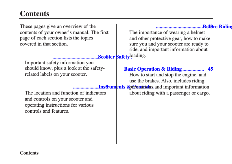 Imagen de la primera página del manual del dispositivo SH150I (2010)