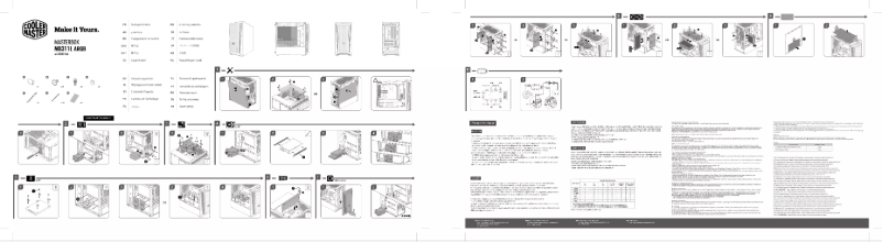 Imagen de la primera página del manual del dispositivo MasterBox MB311L ARGB