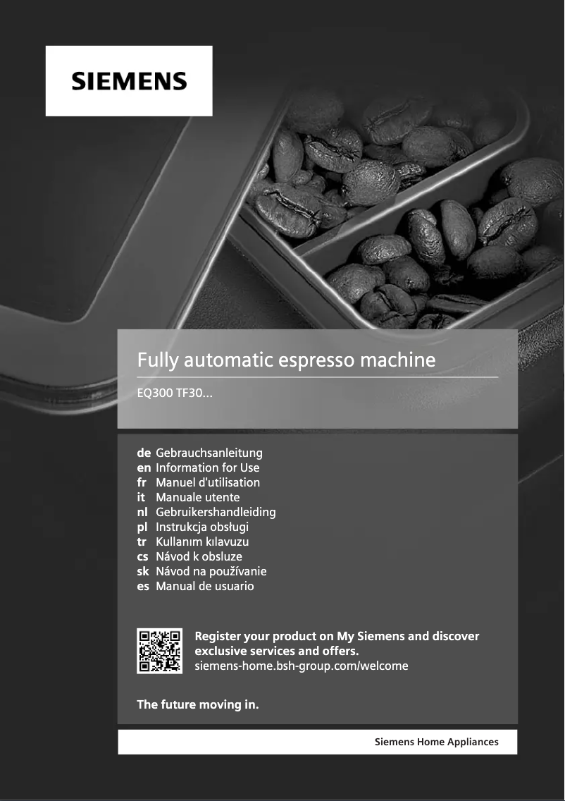 Imagen de la primera página del manual del dispositivo EQ.300 TF305E04