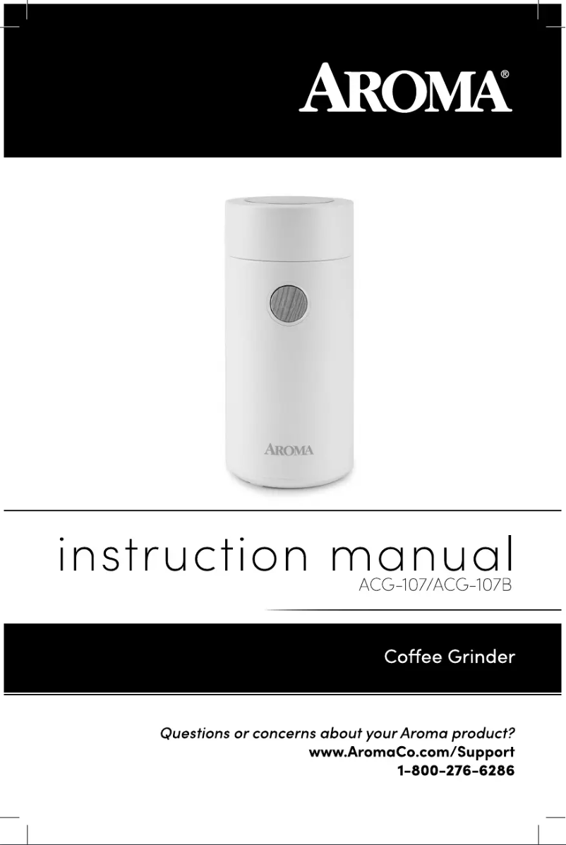 Página 1 del manual Manual de usuario Aroma ACG-107