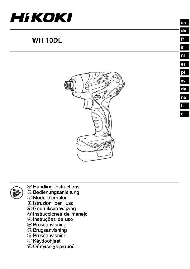 Imagen de la primera página del manual del dispositivo WH10DL
