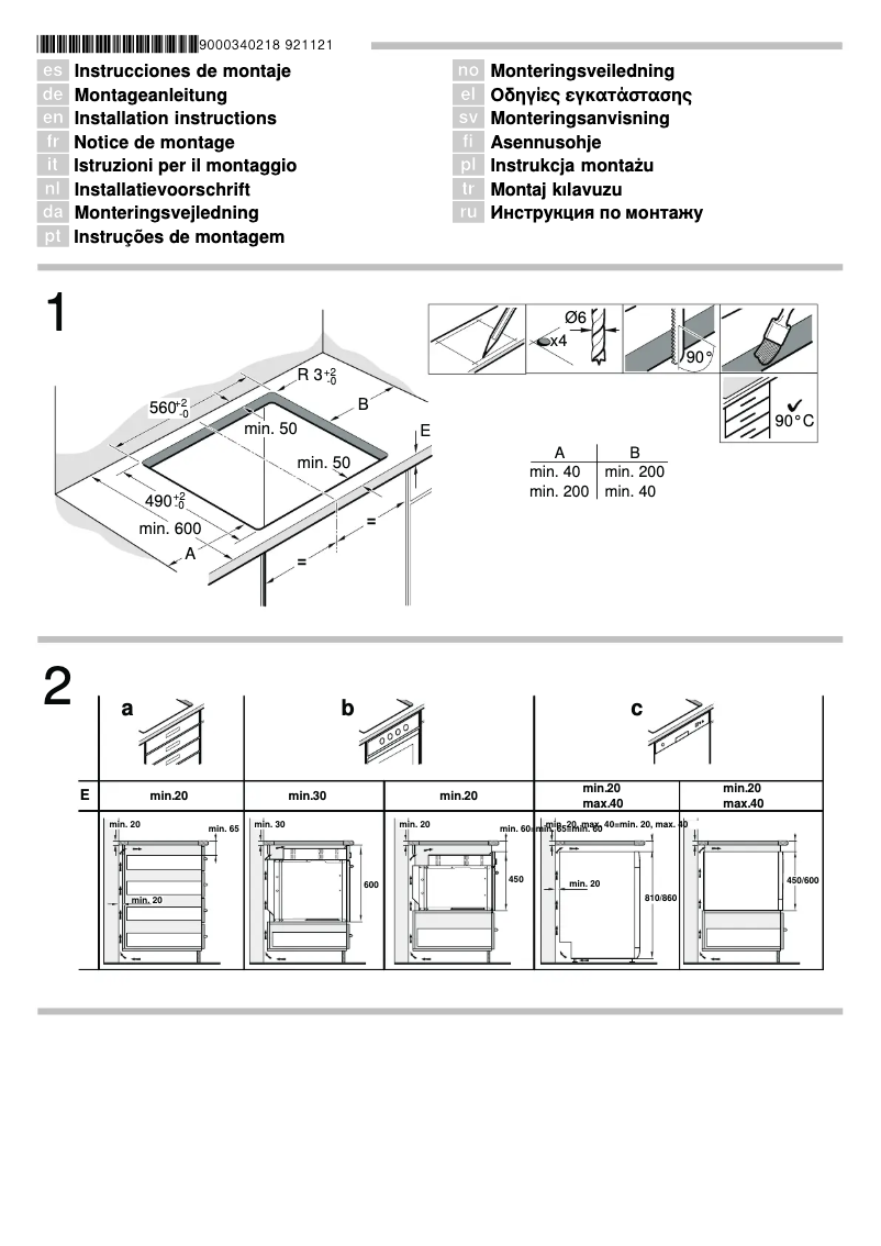 Imagen de la primera página del manual del dispositivo PIE645T14E