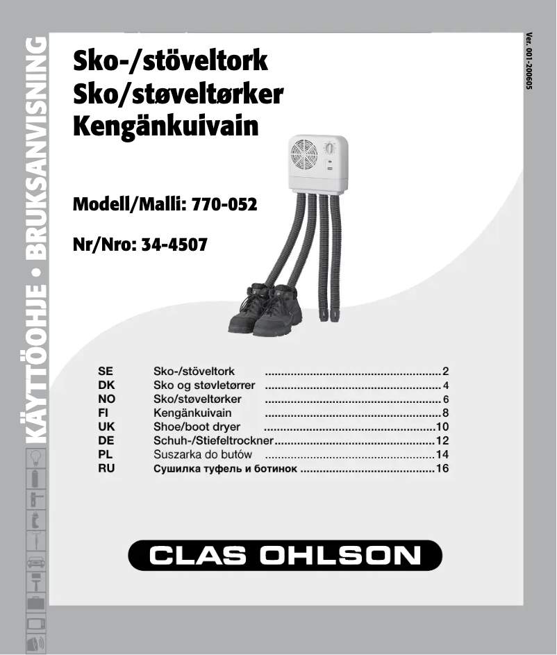 Imagen de la primera página del manual del dispositivo 770-052