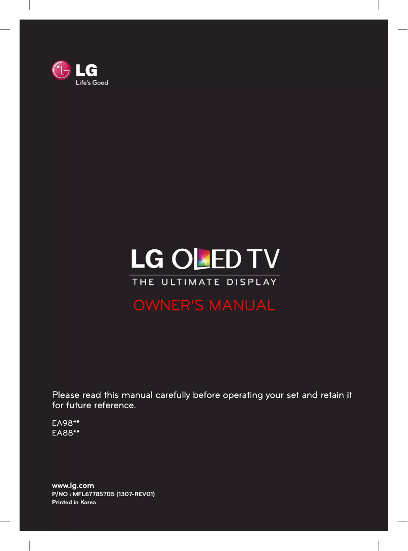 Imagen de la primera página del manual del dispositivo 55EA9809