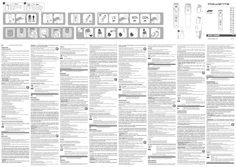 Página 1 del manual Manual de usuario Rowenta Formula 1 TN384MF0