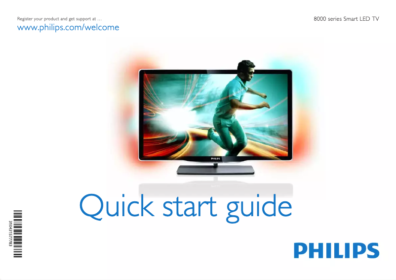 Página 1 del manual Guía de inicio rápido Philips 40PFL8606K