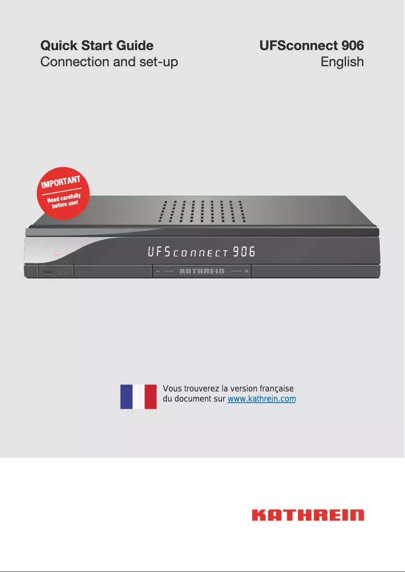 Imagen de la primera página del manual del dispositivo UFSconnect 906SW