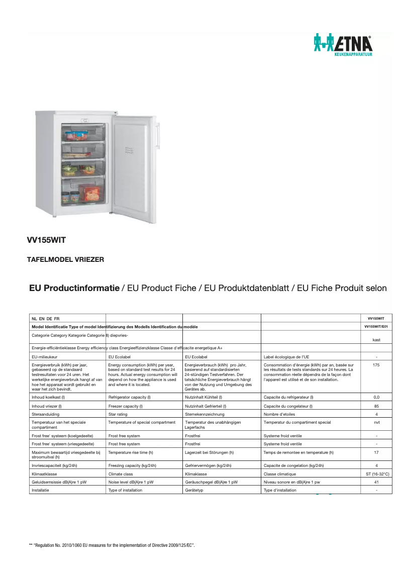 Imagen de la primera página del manual del dispositivo VV155WIT