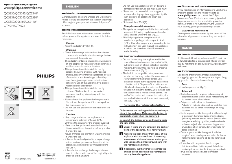 Imagen de la primera página del manual del dispositivo Series 5000 QC5340