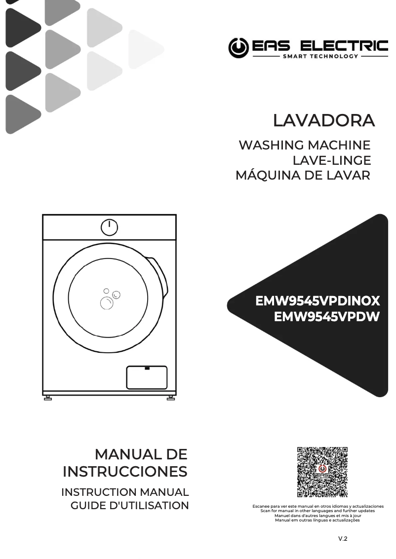 Página 1 del manual Manual de usuario EAS Electric EMW9545VPDW