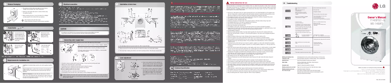Página 1 del manual Manual de usuario LG WD-1409FD