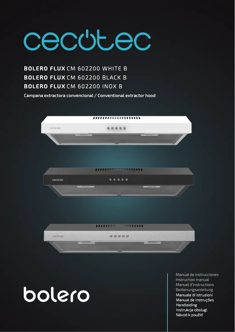 Página 1 del manual Manual de usuario Cecotec Flux CM 603500 Inox B