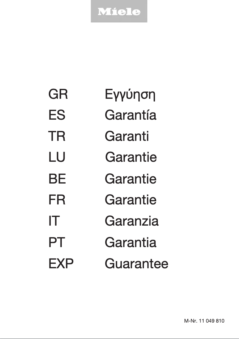 Página 1 del manual Manual de instrucciones Miele G 5278 SCVi XXL Excellence