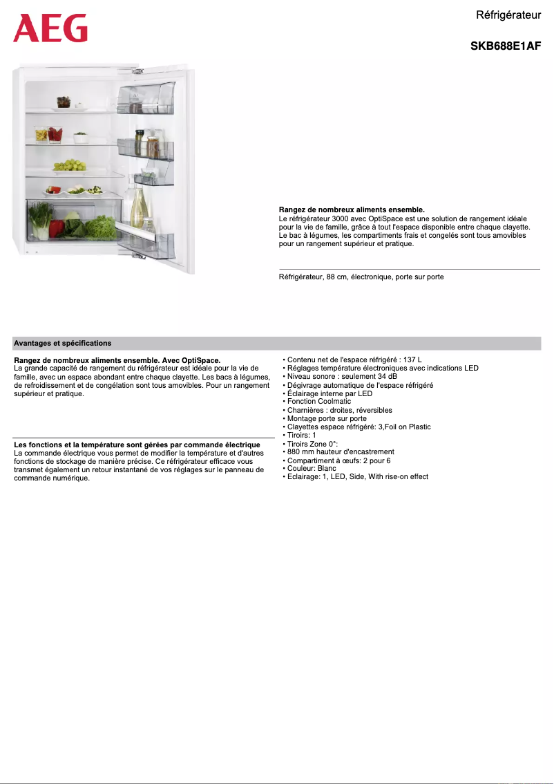 Imagen de la primera página del manual del dispositivo SKB688E1AF