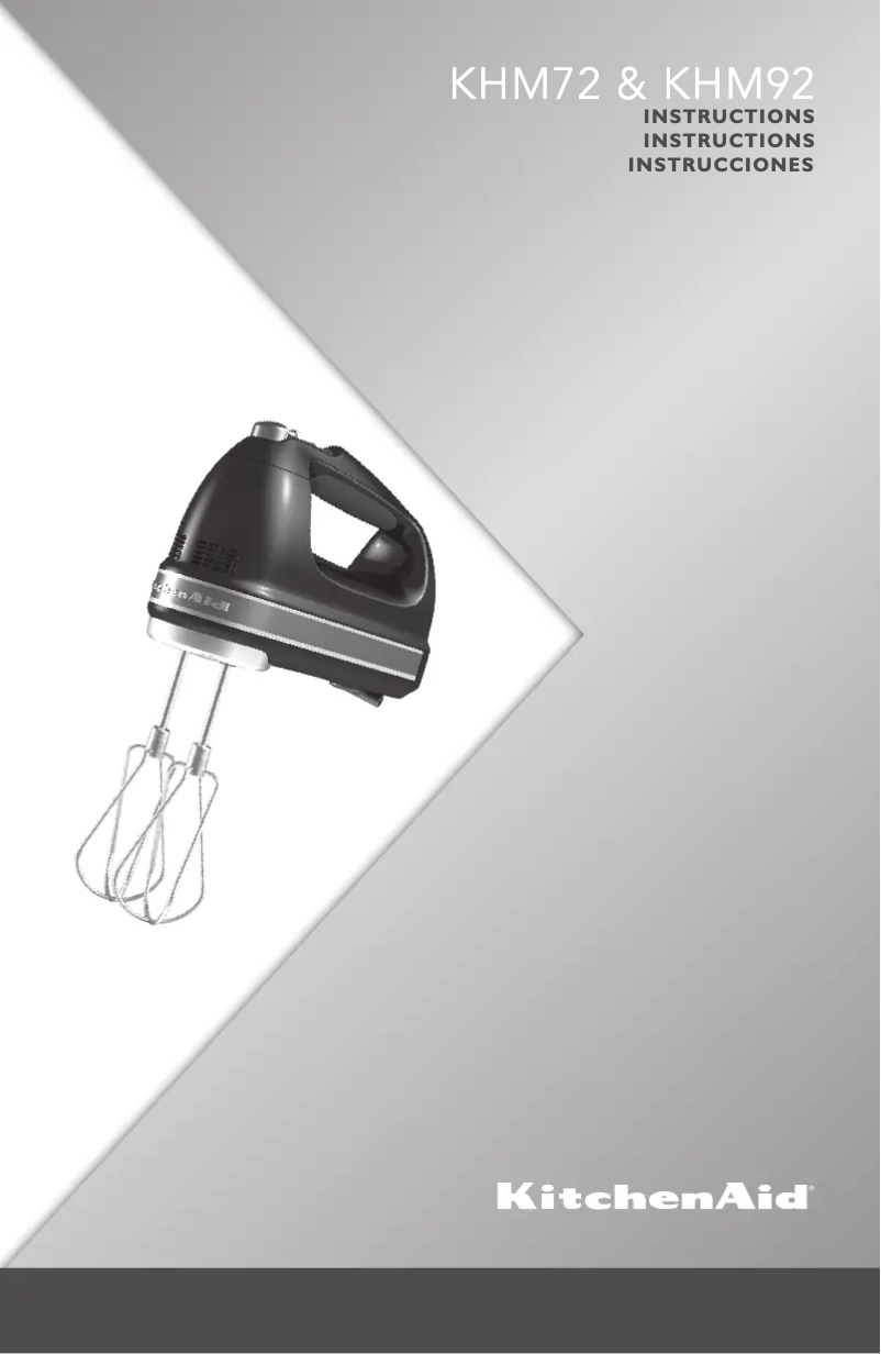 Página nº 1 - Manual de usuario KitchenAid KHM9212CA