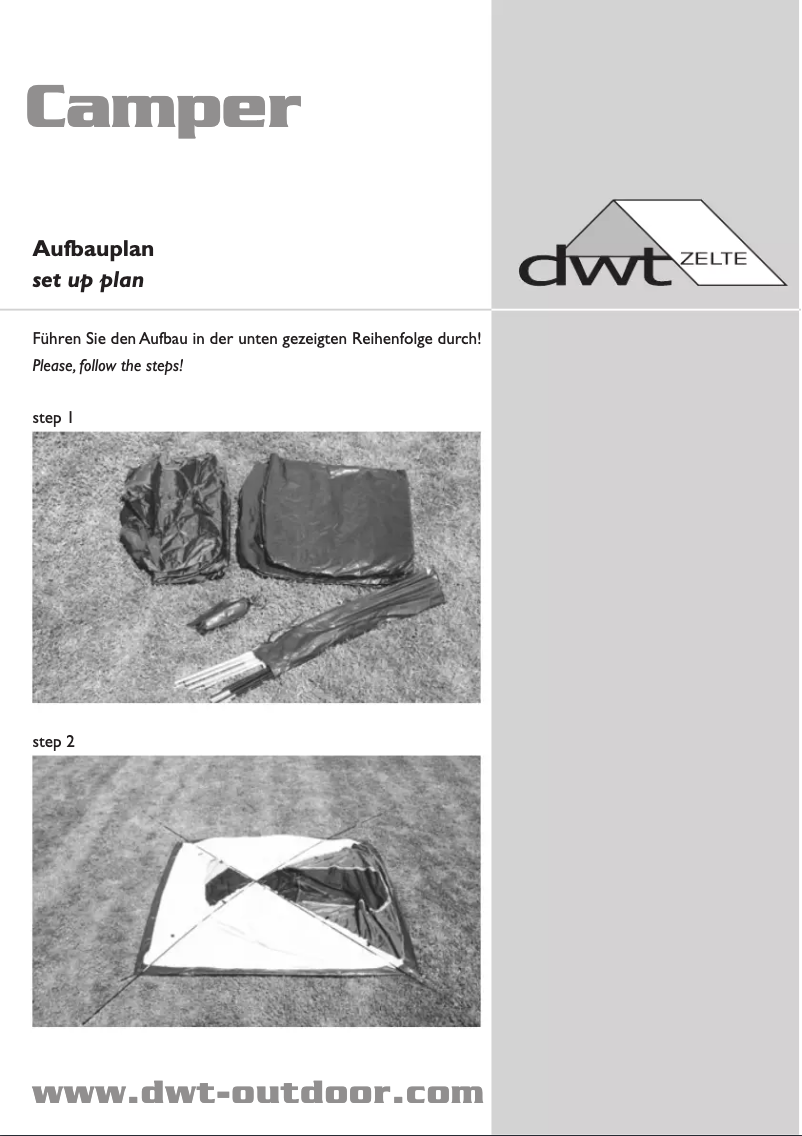 Imagen de la primera página del manual del dispositivo Camper II