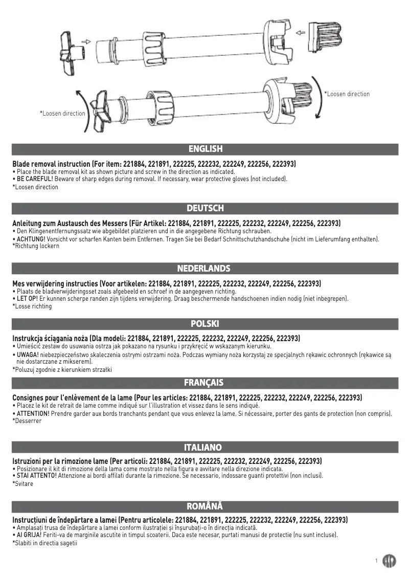 Imagen de la primera página del manual del dispositivo 222249