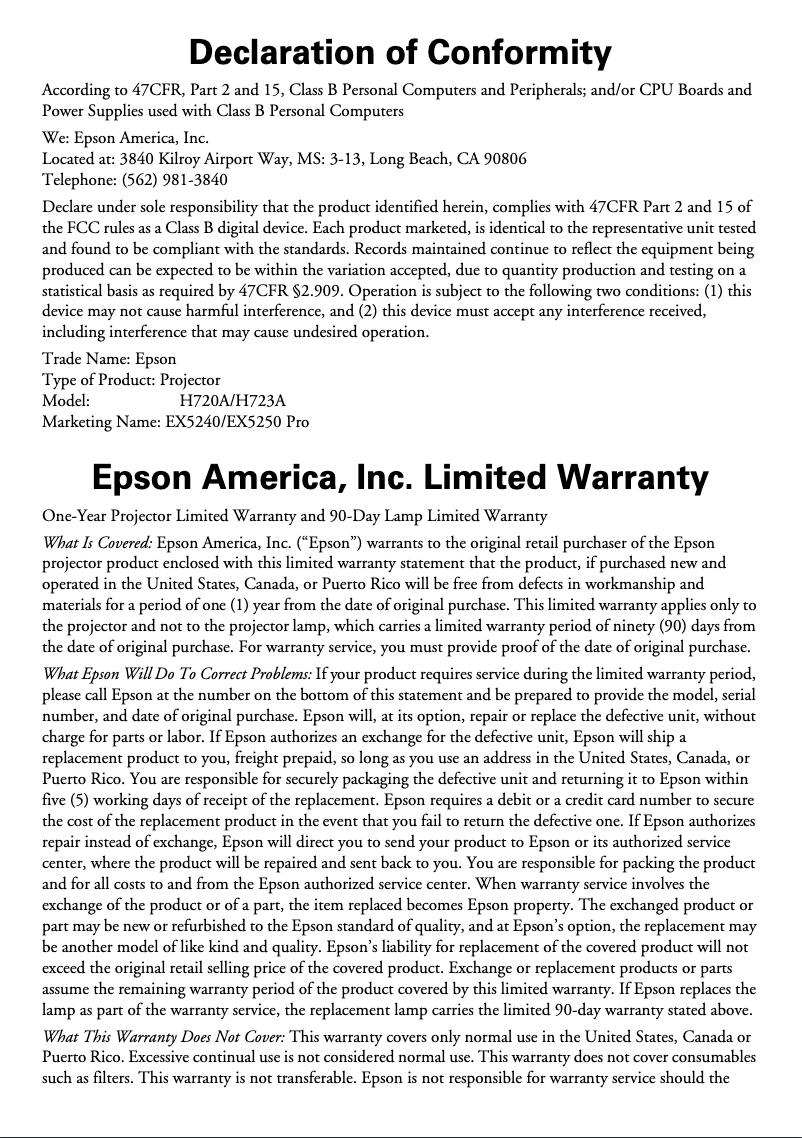 Imagen de la primera página del manual del dispositivo EX5240