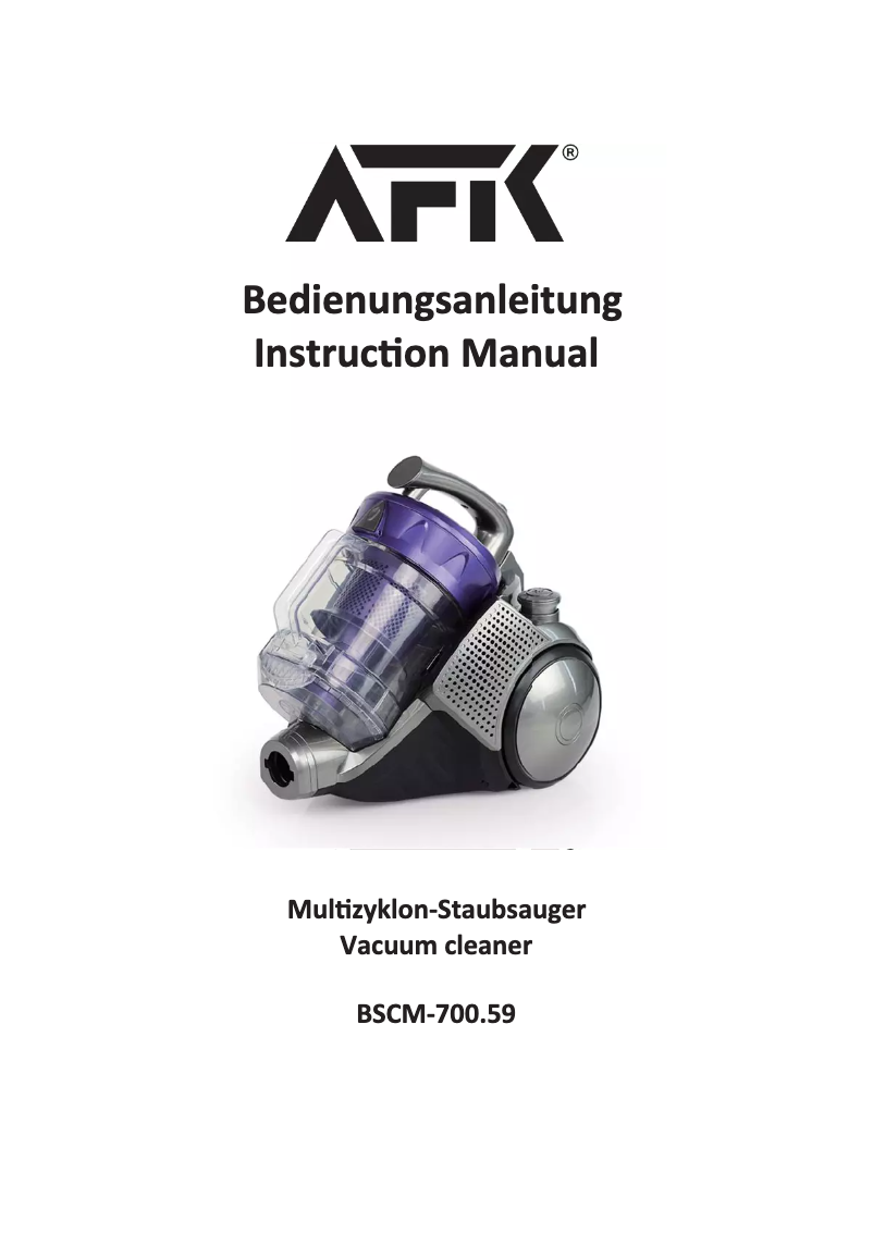 Página 1 del manual Manual de usuario AFK BSCM-700.59