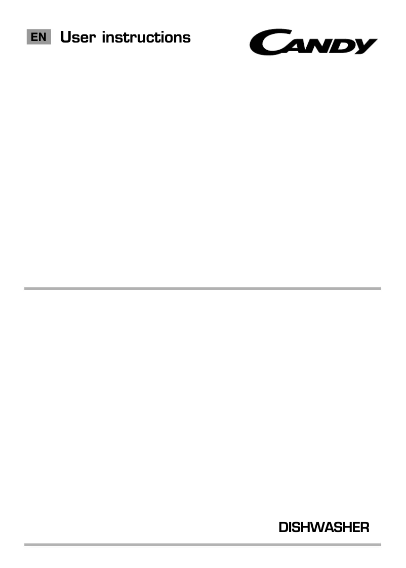 Página 1 del manual Manual de usuario Candy CDP 1LS39X-19/T