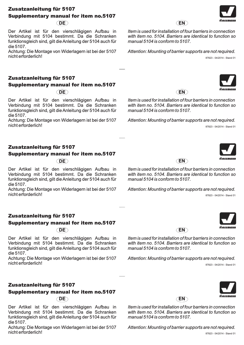 Página 1 del manual Manual de usuario Viessmann 5107