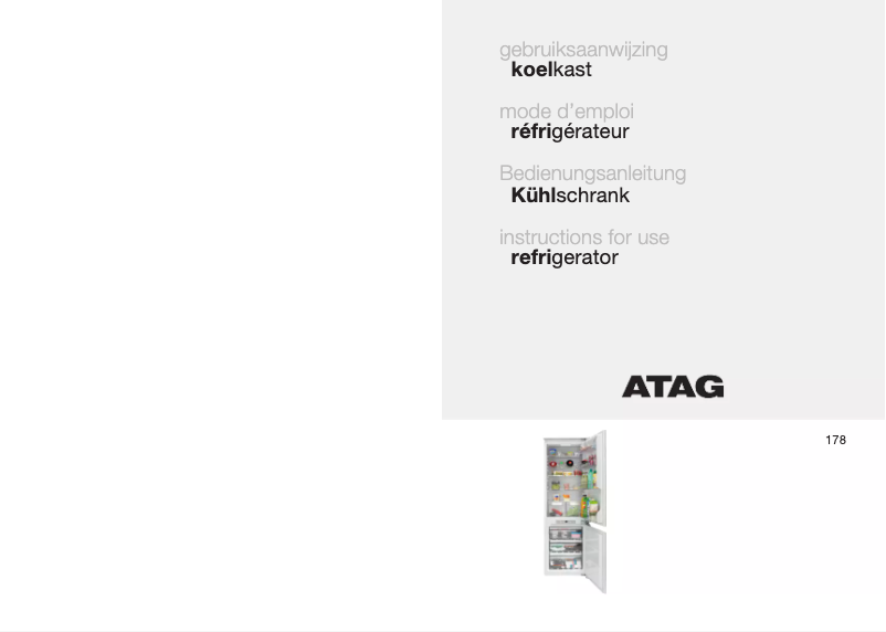 Página 1 del manual Manual de usuario Atag KD60178B