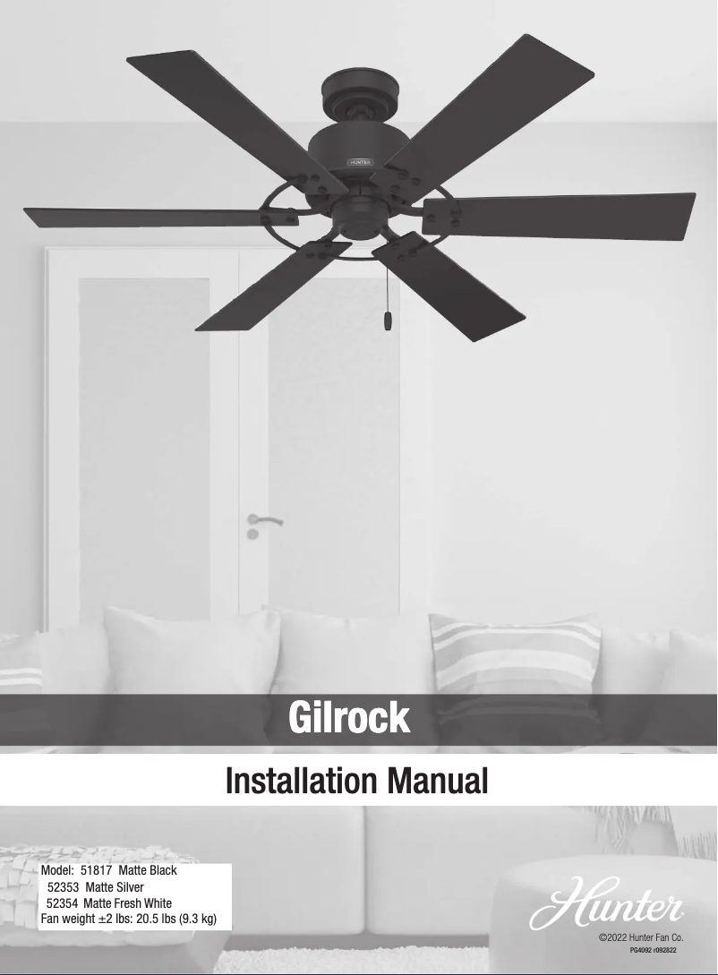 Imagen de la primera página del manual del dispositivo Gilrock