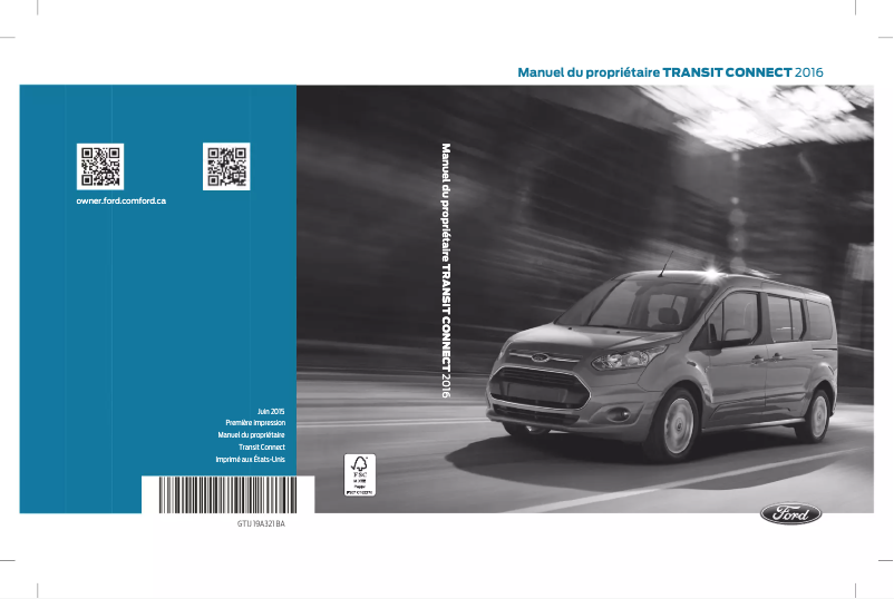 Página 1 del manual Manual de usuario Ford Transit Connect (2016)