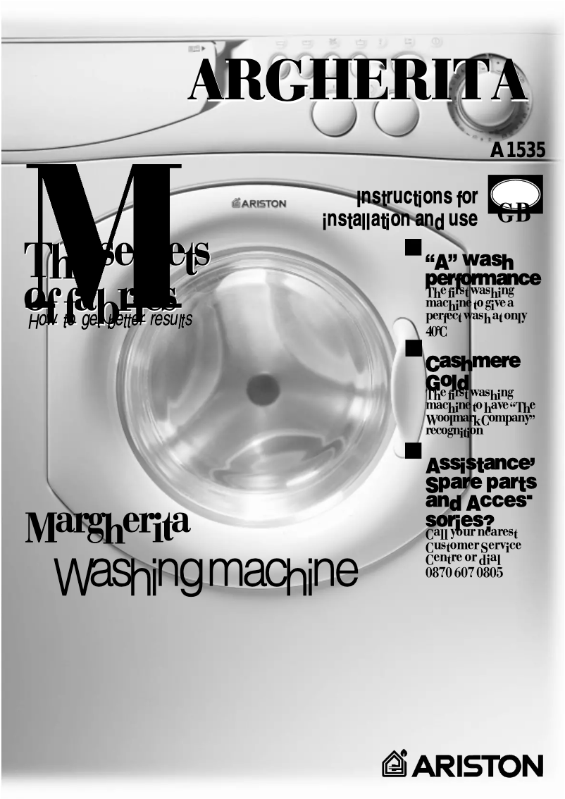 Página 1 del manual Manual de usuario Ariston Thermo A1535