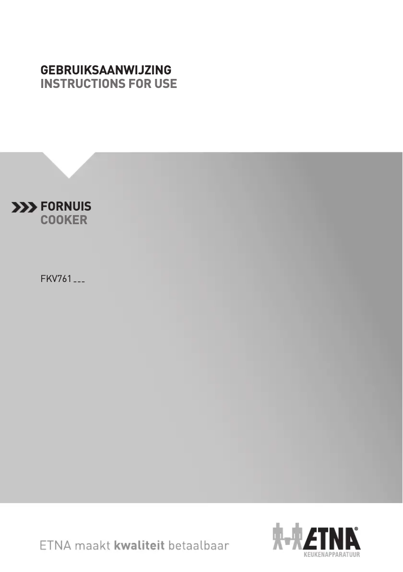 Página 1 del manual Manual de usuario Etna FKV761WIT