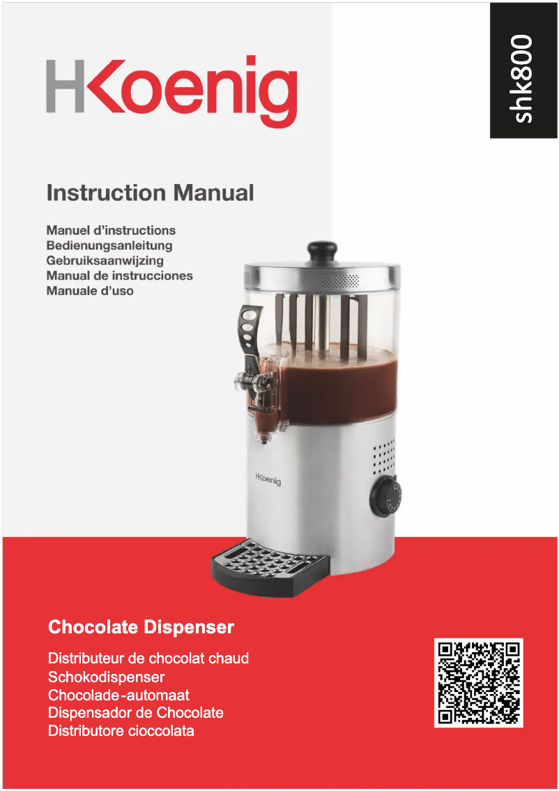 Imagen de la primera página del manual del dispositivo SHK800