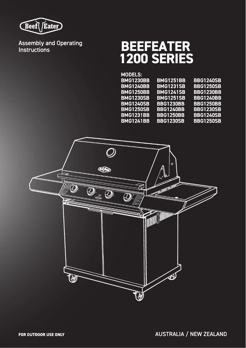 Imagen de la primera página del manual del dispositivo BBG1250BB