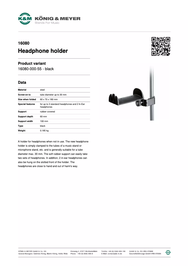 Imagen de la primera página del manual del dispositivo 16080