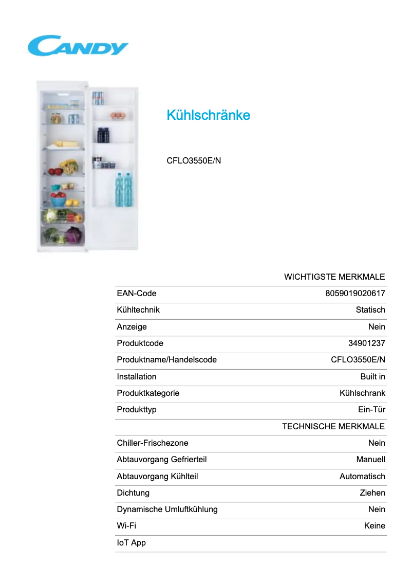 Imagen de la primera página del manual del dispositivo CFLO3550E/N