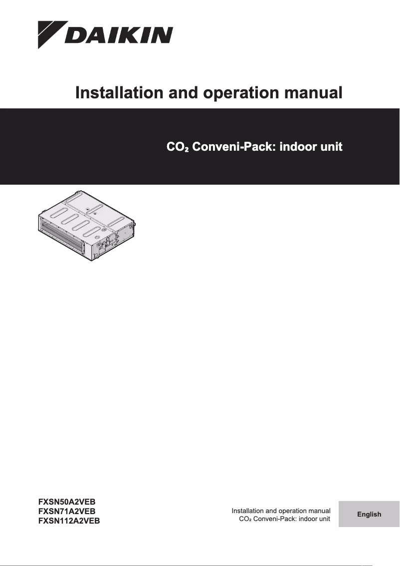 Página nº 1 - Manual de usuario Daikin FXSN112A2VEB
