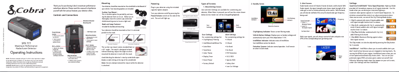 Imagen de la primera página del manual del dispositivo SPX 777