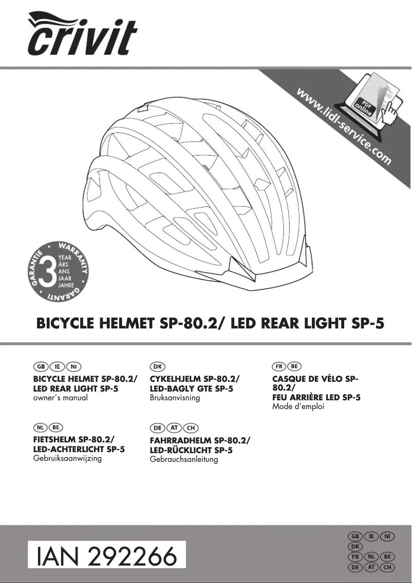 Imagen de la primera página del manual del dispositivo IAN 292266